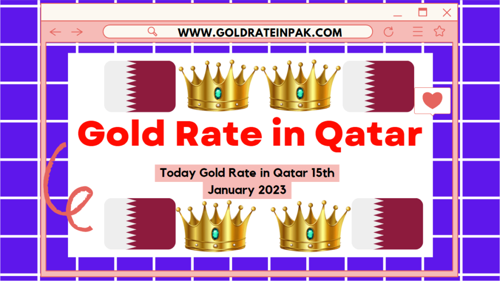 Gold Rate in Qatar (15th January 2023)