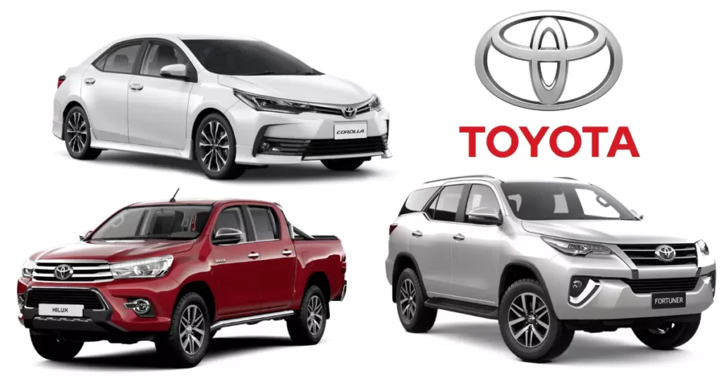 Top 10 Best Toyota Cars Price In Pakistan