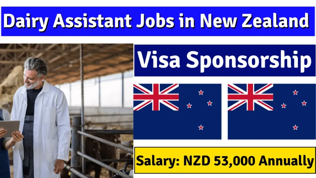 Dairy Assistant Jobs in New Zealand with Visa Sponsorship