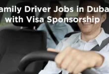 Family Driver Jobs in Dubai with Visa Sponsorship