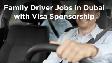 Family Driver Jobs in Dubai with Visa Sponsorship