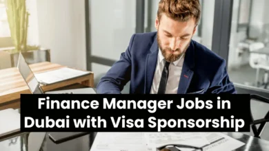 Finance Manager Jobs in Dubai with Visa Sponsorship