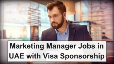 Marketing Manager Jobs in UAE with Visa Sponsorship