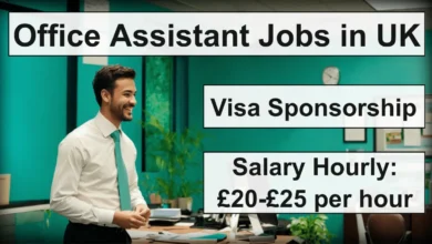 Office Assistant Jobs in UK with Visa Sponsorship