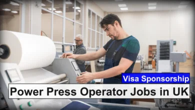 Power Press Operator Jobs in UK with Visa Sponsorship 2024