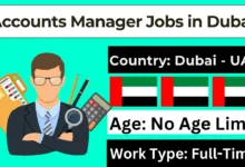 Accounts Manager Jobs in Dubai 2024