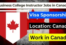 Business College Instructor Jobs in Canada with Visa Sponsorship 2024