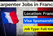 Carpenter Jobs in France with Visa Sponsorship 2024