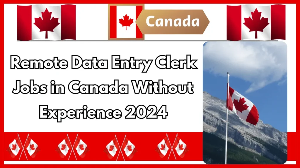 Remote Data Entry Clerk Jobs in Canada Without Experience 2024