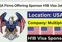 USA Firms Offering Sponsor H1B Visa Jobs 2024