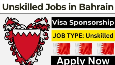 Unskilled Jobs in Bahrain with visa sponsorship