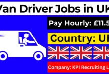 Van Driver Jobs in UK with Visa Sponsorship 2024