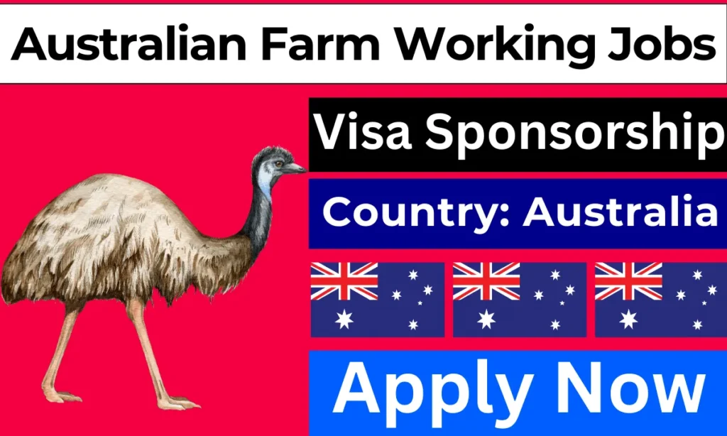 Australian Farm Working Visa Sponsorship Jobs 2024