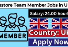 Instore Team Member Jobs in UK with Visa Sponsorship 2024