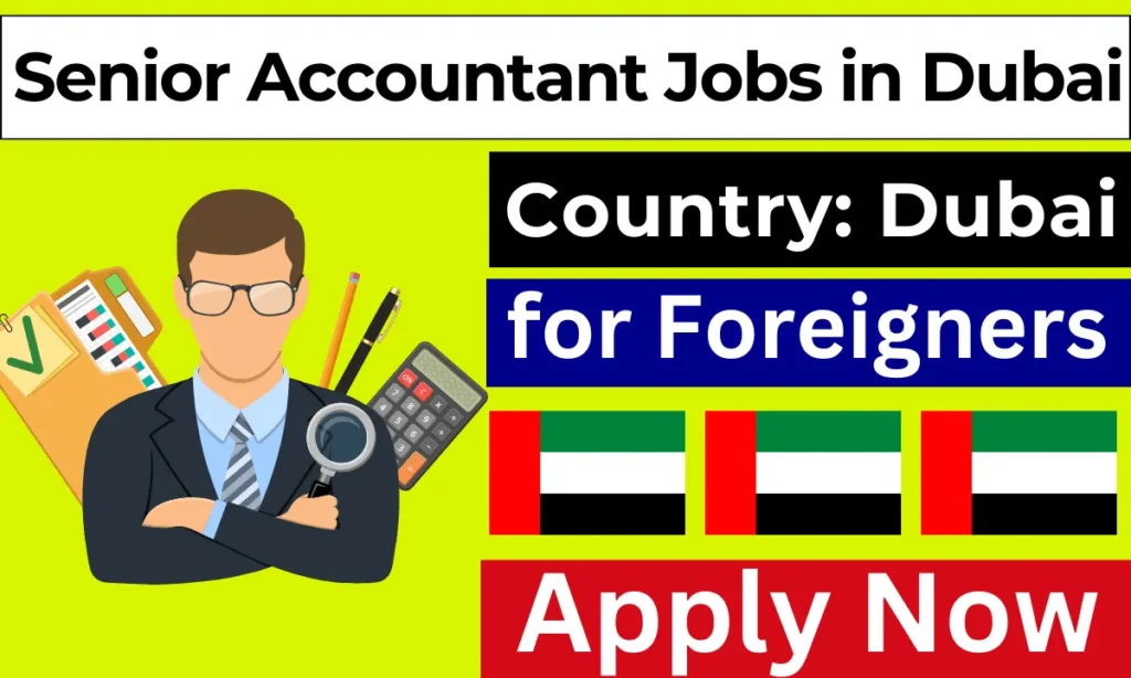 Senior Accountant Jobs in Dubai for Foreigners 2024