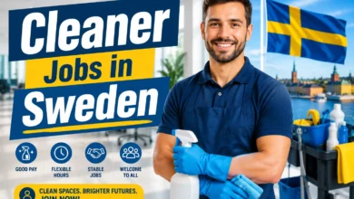 Cleaner Jobs in Sweden with Visa Sponsorship 2026