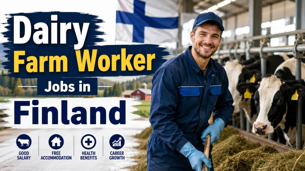 Dairy Farm Worker Jobs in Finland with Visa Sponsorship 2026 (€12 to €18 Per Hour)