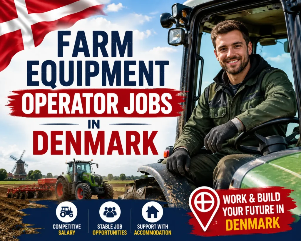 Farm Equipment Operator Jobs in Denmark with Visa Sponsorship 2026