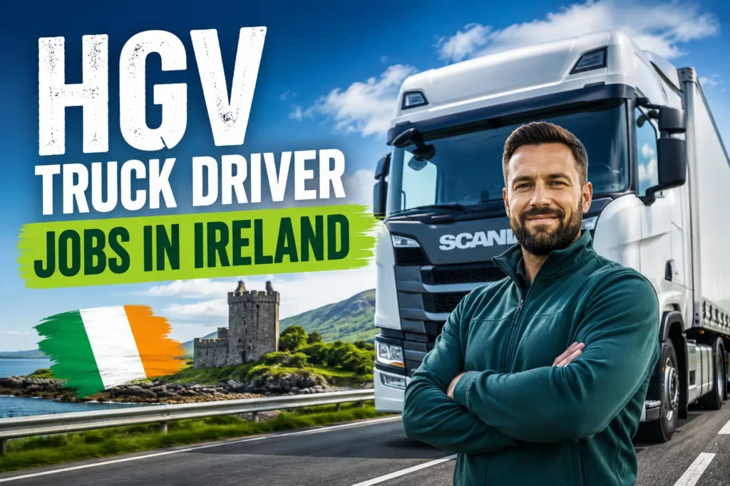 HGV Truck Driver Jobs in Ireland with Visa Sponsorship 2026