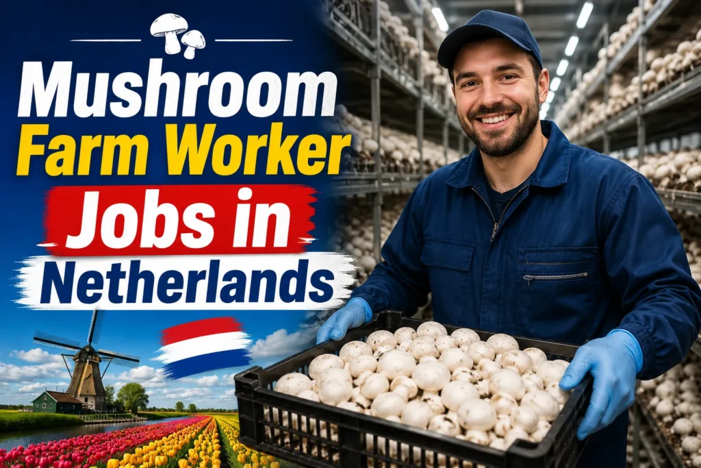 Mushroom Farm Worker Jobs in Netherlands with Visa Sponsorship 2026