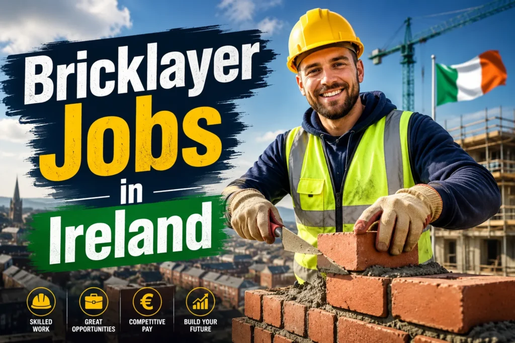 Bricklayer Jobs in Ireland with Visa Sponsorship 2026