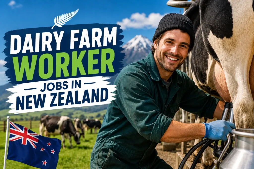 Dairy Farm Worker Jobs in New Zealand with Visa Sponsorship 2026
