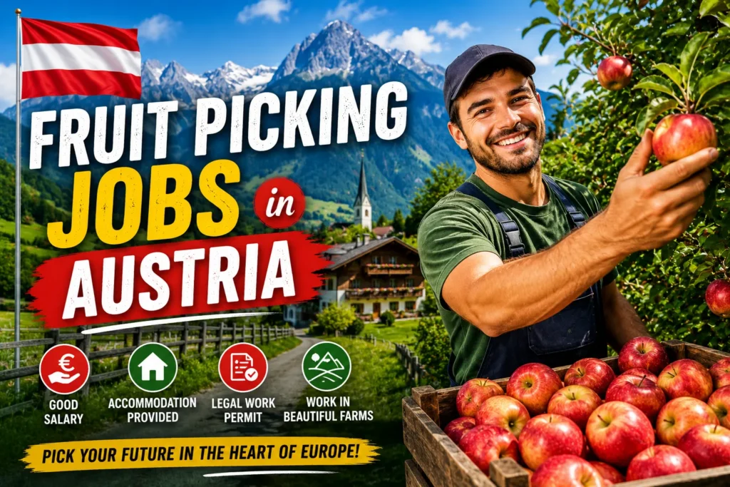 Fruit Picking Jobs in Austria with Visa Sponsorship 2026