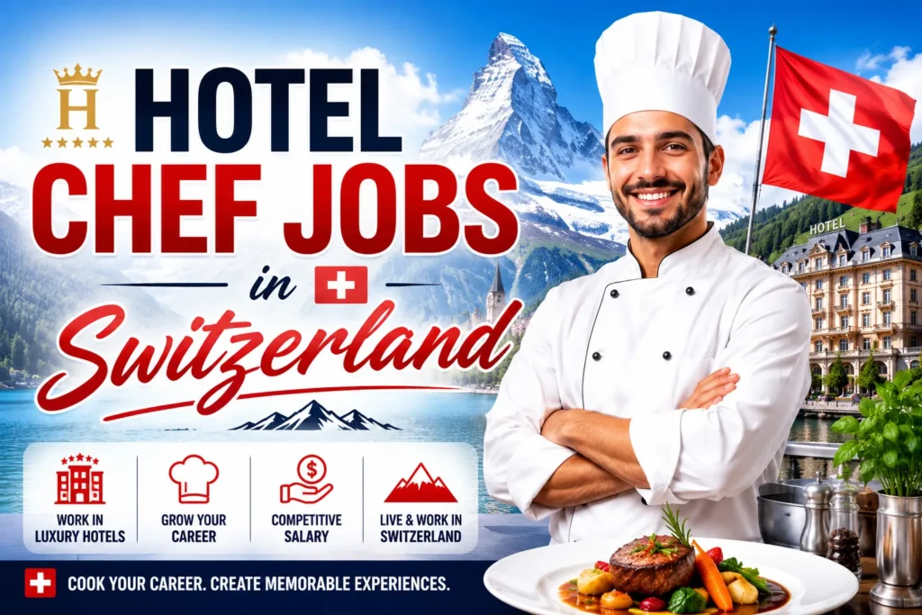Hotel Chef Jobs in Switzerland with Visa Sponsorship 2026