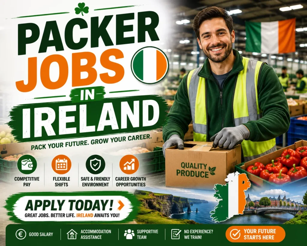 Packer Jobs in Ireland with Visa Sponsorship 2026