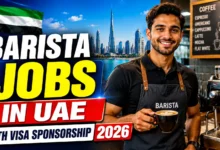 Barista Jobs in UAE with Visa Sponsorship 2026