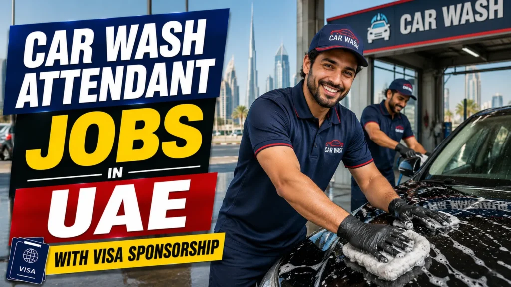 Car Wash Attendant Jobs in UAE with Visa Sponsorship 2026