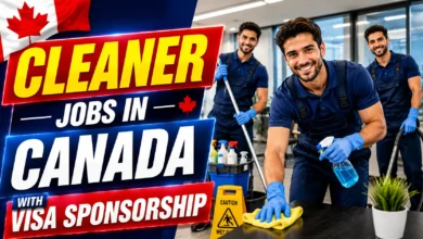 Cleaner Jobs in Canada with Visa Sponsorship 2026