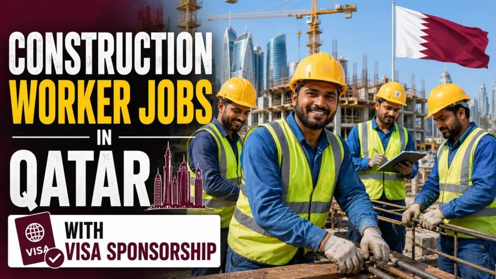Construction Worker Jobs in Qatar with Visa Sponsorship 2026