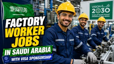 Factory Worker Jobs in Saudi Arabia with Visa Sponsorship 2026