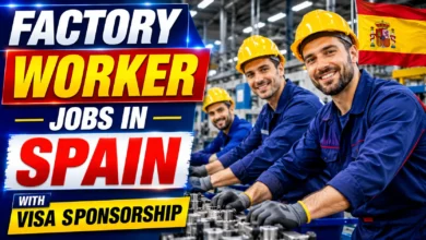 Factory Worker Jobs in Spain with Visa Sponsorship 2026
