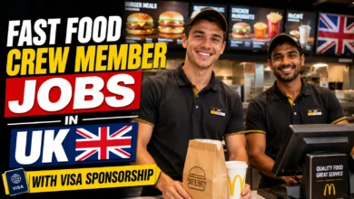 Fast Food Crew Member Jobs in UK with Visa Sponsorship 2026