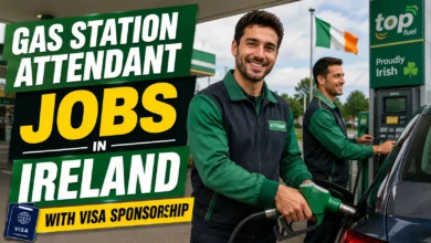 Gas Station Attendant Jobs in Ireland with Visa Sponsorship 2026