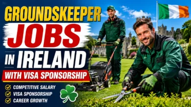 Groundskeeper Jobs in Ireland with Visa Sponsorship 2026