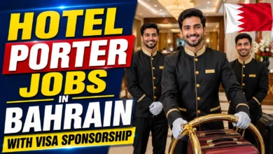Hotel Porter Jobs in Bahrain with Visa Sponsorship 2026