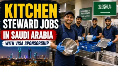Kitchen Steward Jobs in Saudi Arabia with Visa Sponsorship 2026
