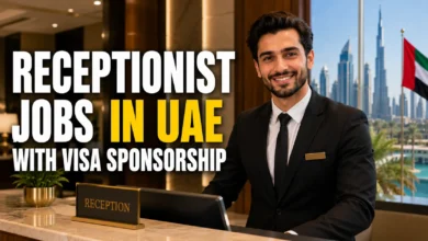 Receptionist Jobs in UAE with Visa Sponsorship 2026
