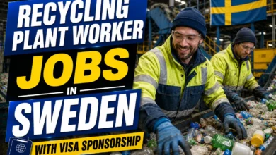 Recycling Plant Worker Jobs in Sweden with Visa Sponsorship 2026