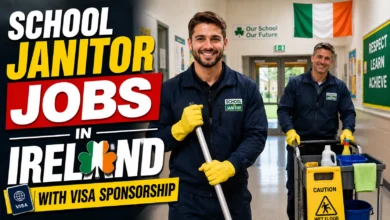 School Janitor Jobs in Ireland with Visa Sponsorship 2026