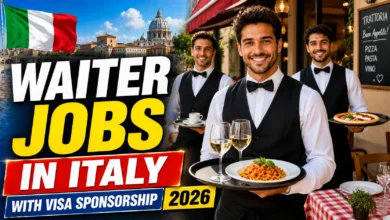 Waiter Jobs in Italy with Visa Sponsorship 2026