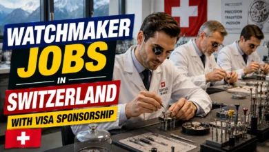 Watchmaker Jobs in Switzerland with Visa Sponsorship 2026